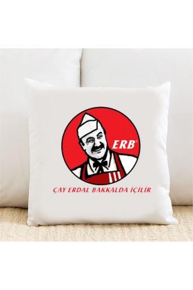 Çay Erdal Bakkalda İçilir Kişiye Özel Yastık Kılıfı Pi239