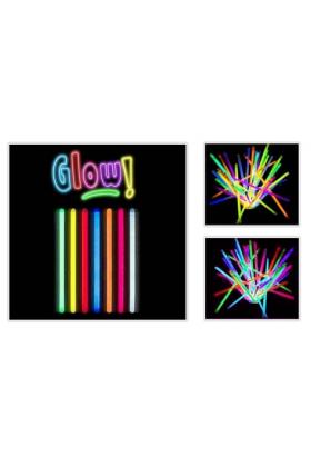 Glow Stick 20cm Fosforlu Kırılan Çubuk (10 Adet)