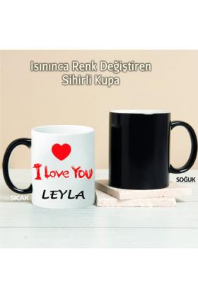 I Love You Kişiye Özel Sihirli Kupa Pi16