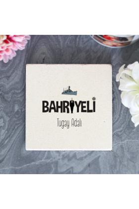 Kişiye Özel Bahriyeli Taş Bardak Altlığı