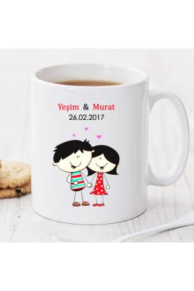 Seni İlk Günkü Gibi Seviyorum Kişiye Özel Kupa Pi89