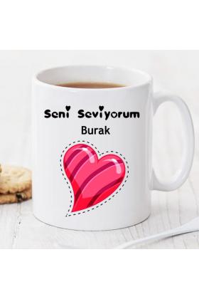 Seni Seviyorum Kişiye Özel Kupa Pi123