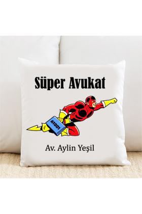 Süper Avukat Kişiye Özel Yastık Kılıfı Pi100