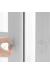 2 Li Dekoratif Kristal Yapışkanlı Kulp Askısı  Dolap-Çekmece-Pencere -Klozet Kapağı Kulpu