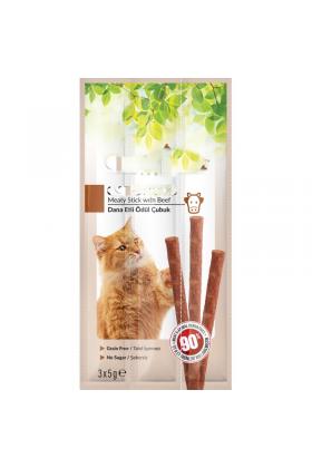 3 Adet Kedi Ödül Çubuğu - Dana Etli Kedi Stick Ödülü ( 3x5g )