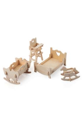 3D Ahşap Puzzle - Çocuk Odası