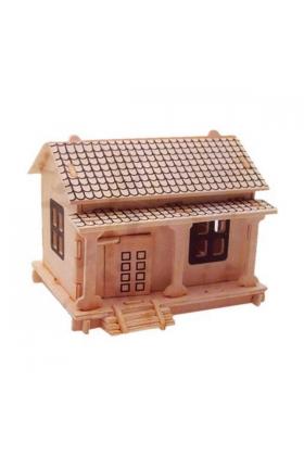 3D Ahşap Puzzle - Ev