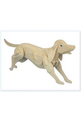 3D Ahşap Puzzle - Köpek