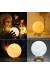 3D Ay Lambası Standlı Dokunmatik Renk Değiştiren Şarjlı