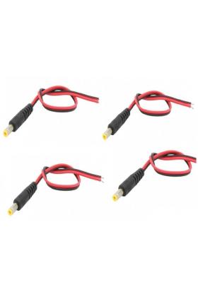 5 Adet Güvenlik Kamerası 12V DC Erkek Power Jack DC Jak Kablo Bağlantı Kablosu