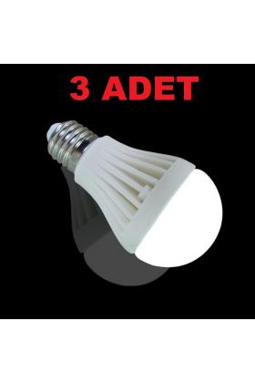 7W Enerji Tasarruflu Led Ampul ( 3 Adet )