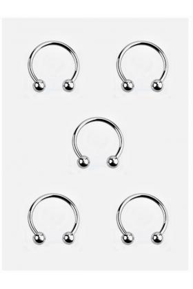 8 MM 5 li Set Septum Smiley Piercing (316 L Çeliktir)