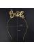 Altın Dore Gold Renk Bride Yazılı Metal Gelin Tacı Bride Tacı