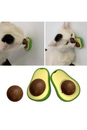 Avokado Dönen Kedi Nanesi Cat Mint Oyun Topu Doğal Catnipli Kedi Oyuncağı