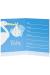 Baby Boy Stork Temalı Mavi Renk Baby Shower Davetiye 8 Adet