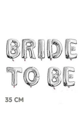 Bekarlığa Veda Partisi Bride To Be Folyo Balon Gümüş Renk 35 cm
