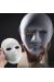 Beyaz Renk Boyanabilir Anonim Tam Yüz Cosplay Maske 24x18 cm