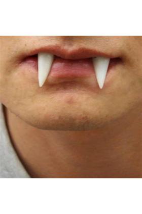 Beyaz Renk Takma Vampir Dişi Korku Dişleri 2 li