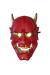 Boynuzlu Halloween Şeytan Maskesi Kırmızı Renk