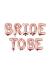 Bride To Be Yazılı Folyo Balon Rose Gold Renk 35 cm