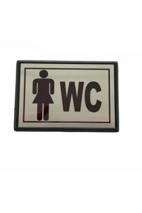 Büyük Boy BAYAN WC Yönlendirme Tabelası 13 x 8 cm