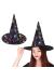 Cadı Şapkası Siyah Üzeri Rengarenk Balkabağı Cadı Figür Baskılı 38x34 cm