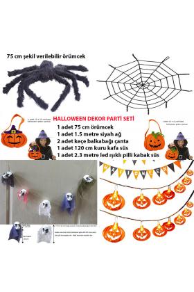 Cadılar Bayramı Halloween Dekor Seti Dekorasyon Ürünleri 6 Parça Set