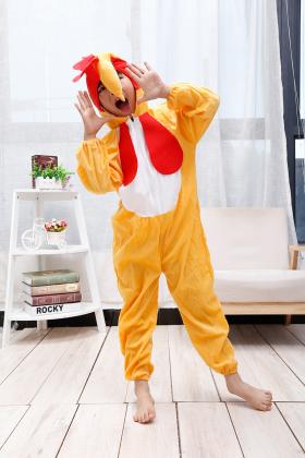 Çocuk Horoz Kostümü - Tavuk Kostümü 6-7 Yaş 120 cm