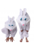 Çocuk Tavşan Kostümü Beyaz Renk 6-7 Yaş 120 cm