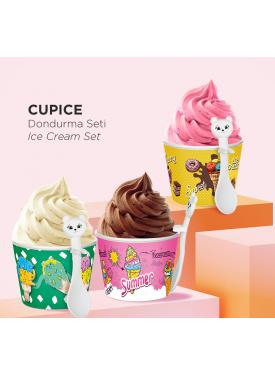 Cupice Kaşıklı Dondurma Ve Puding Kabı 4 Adet