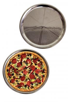 Delikli Çelik Pizza Ve Lahmacun Tepsisi Orta Boy -32  cm