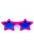 Fuşya Renk Pembe Renk Mega Boy Megastar Yıldız Şekilli Parti Gözlüğü