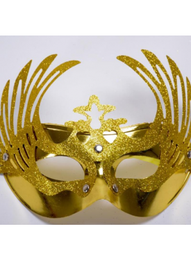 Geyik Model Altın Renk Venedik Yılbaşı Parti Maskesi