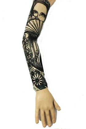 Giyilebilir Kol Dövmesi Çorap Dövme 3D Baskılı Kol Bacak Dövme 2 Adet Model 37