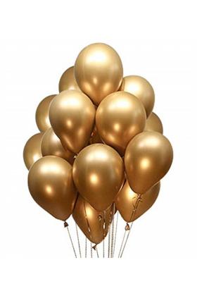 Gold Renk Krom Balon 5 Adet
