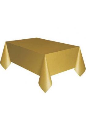 Gold Renk Plastik Masa Örtüsü 120X180 cm