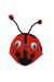 Gösteriler İçin Ponponlu Kırmızı Renk Uğur Böceği Hayvan Şapkası