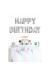Gümüş Renk Happy Birthday Folyo Doğum Günü Balonu 35 cm