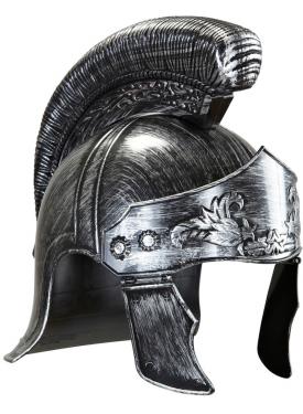Gümüş Renk Kalın Başlık Antik Ortaçağ Romalı Savaşçı Miğferi