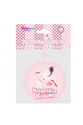 Hoşgeldin Kızım Yazılı Baby Shower Partisi Asmalı İp Süs 3 Adet