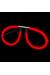 Karanlıkta Parlayan Fosforlu Glow Stick Gözlük Fosforlu Gözlük Kırmızı Renk