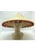 Kırmızı Ponponlu Hasır Meksika Şapkası Yetişkin Boy 42x35 cm