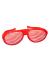 Kırmızı Renk Mega Boy Jumbo Panjur Şekilli Parti Gözlüğü