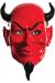 Kırmızı Renk Plastik Rubie&#39;s Costume Devil Mask Şeytan Maskesi 20x30 cm