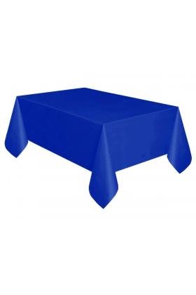 Koyu Mavi Renk Plastik Masa Örtüsü 120x180 cm