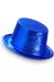 Koyu Mavi Renk Uzun Plastik Simli Parti Şapkası