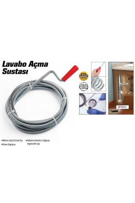 Lavabo Ve Gider Boruları Açacağı - Lavabo Açma Sustası - 3Metre