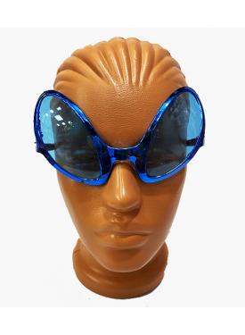 Mavi Renk Alien Parti Gözlüğü - Retro Parti Gözlüğü 8x13 cm