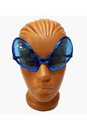Mavi Renk Alien Parti Gözlüğü - Retro Parti Gözlüğü 8x13 cm