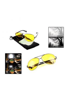 Metal Çerçeveli Anti Far Gece Görüş Gözlüğü (Damla Modeli)